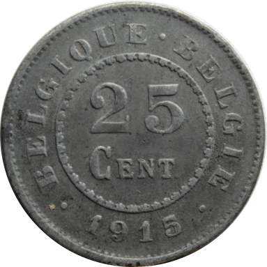 25 сантимов 1915 г. (Belgique-Belgie)