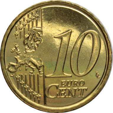 10 евроцентов 2011 г.