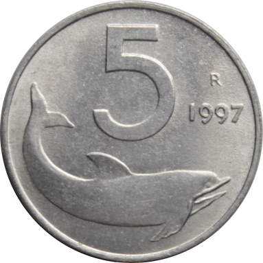 5 лир 1997 г.