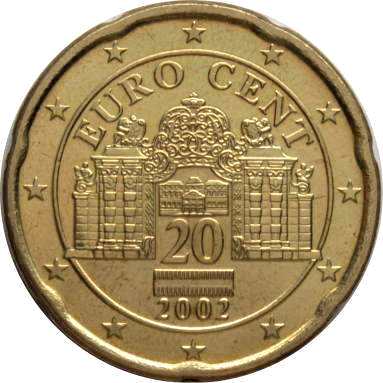 20 евроцентов 2002 г.