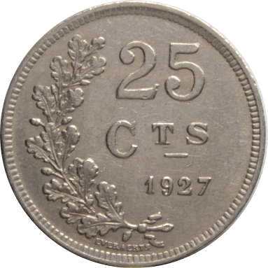 25 сантимов 1927 г.