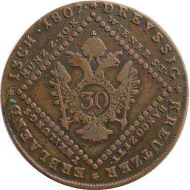 30 крейцеров 1807 г.