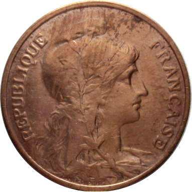 5 сантимов 1909 г.