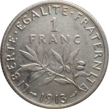 1 франк 1913 г.