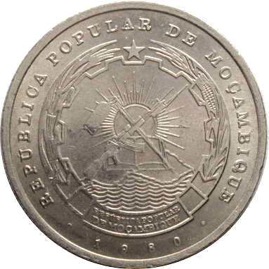 10 метикалов 1980 г.