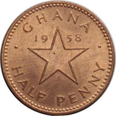 1/2 пенни 1958 г.