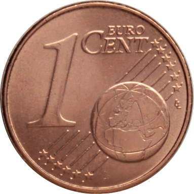 1 евроцент 2007 г.