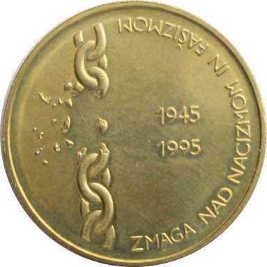 5 толаров 1994 г. (50 лет Банку Словении)