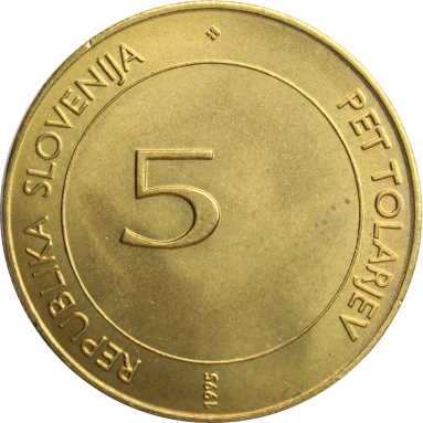 5 толаров 1995 г. (50 лет продовольственной программе FAO)
