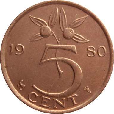 5 центов 1980 г.