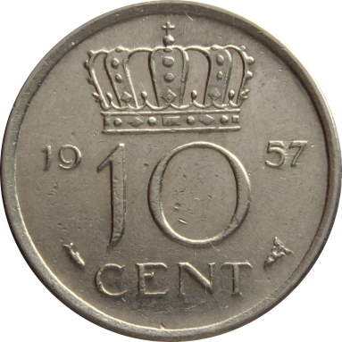 10 центов 1957 г.