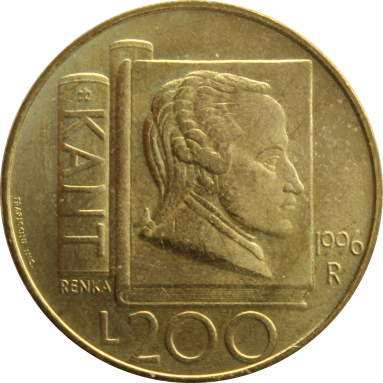 200 лир 1996 г.