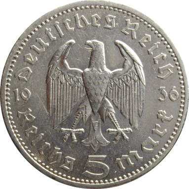 5 марок 1936 г.