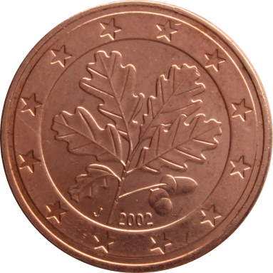 5 евроцентов 2002 г. (J)