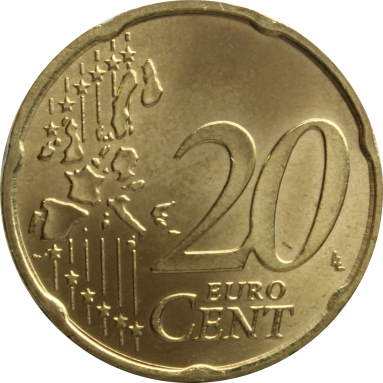 20 евроцентов 2002 г. (D)