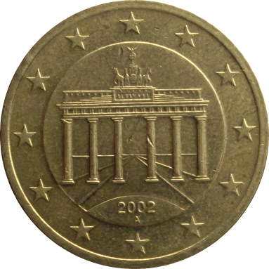 50 евроцентов 2002 г. (A)
