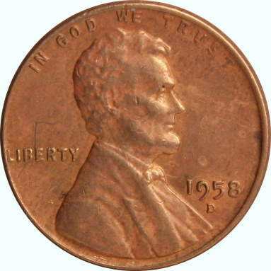 1 цент 1958 г.