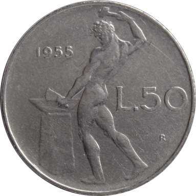 50 лир 1955 г.