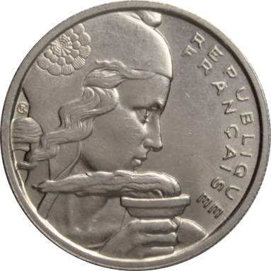 100 франков 1955 г.