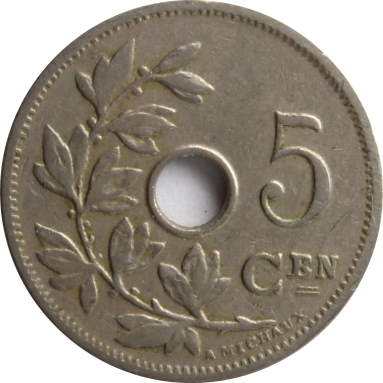5 сантимов 1906 г. (Belgie)