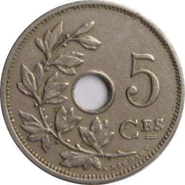 5 сантимов 1928 г. (Belgique)