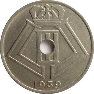 25 сантимов 1939 г. (Belgique-Belgie)