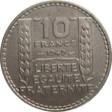 10 франков 1949 г.