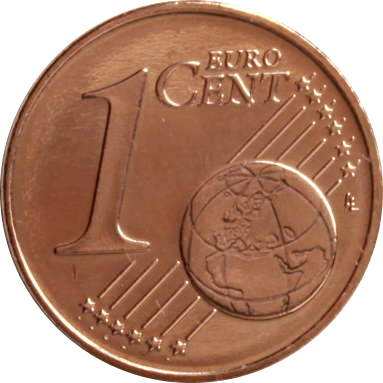 1 евроцент 2014 г.