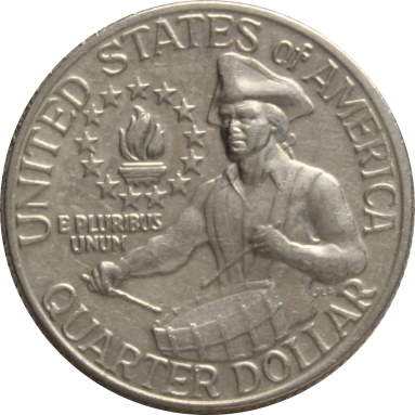 1/4 доллара 1976 г. (200 лет Декларации о независимости)