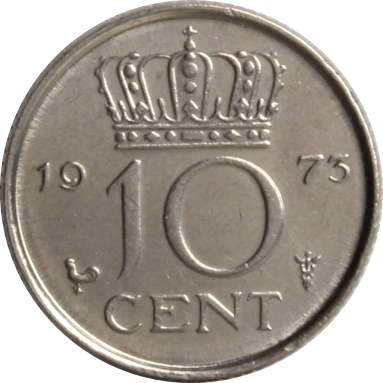 10 центов 1973 г.