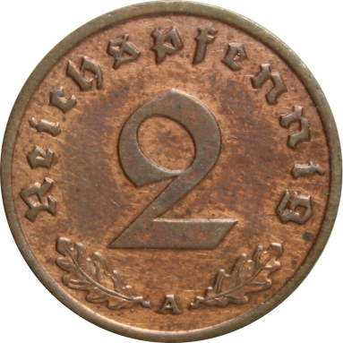 2 пфеннига 1937 г.