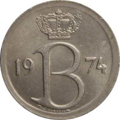 25 сантимов 1974 г. (Belgique)