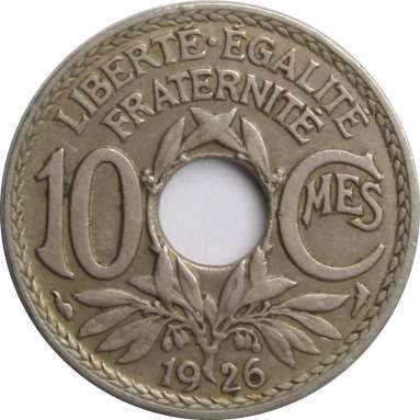 10 сантимов 1926 г.