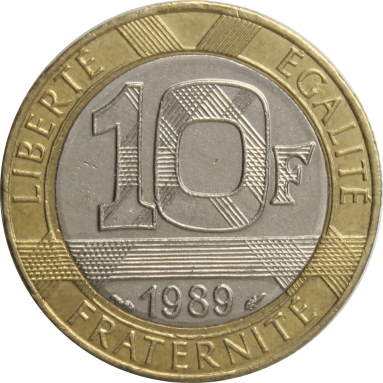 10 франков 1989 г.
