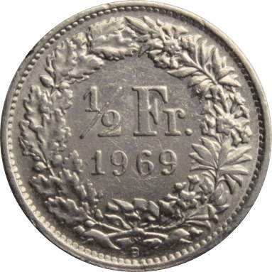 1/2 франка 1969 г.