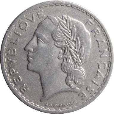 5 франков 1950 г.
