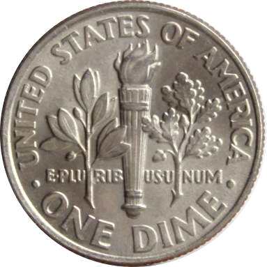 1 дайм (10 центов) 2001 г.
