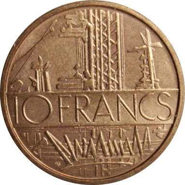 10 франков 1974 г.