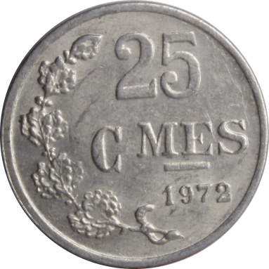 25 сантимов 1972 г.