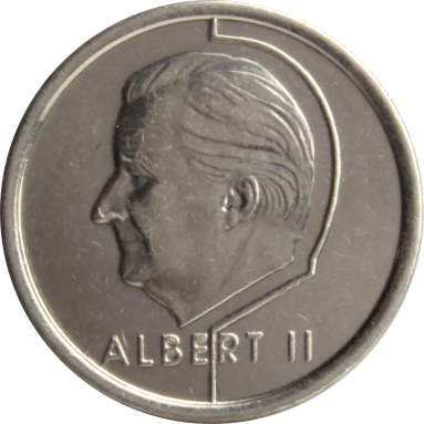 1 франк 1997 г. (Belgie)