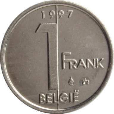 1 франк 1997 г. (Belgie)