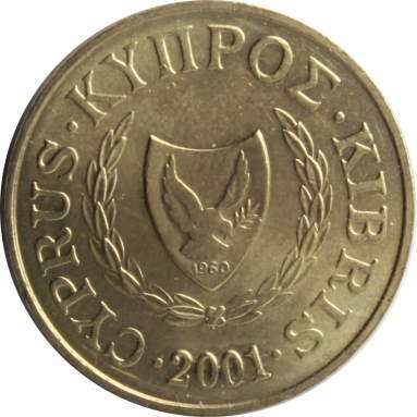 5 центов 2001 г.
