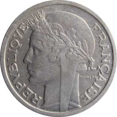 2 франка 1947 г.