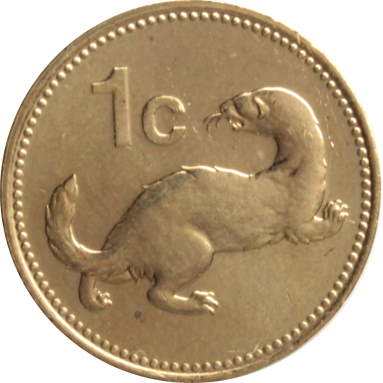 1 цент 2001 г.
