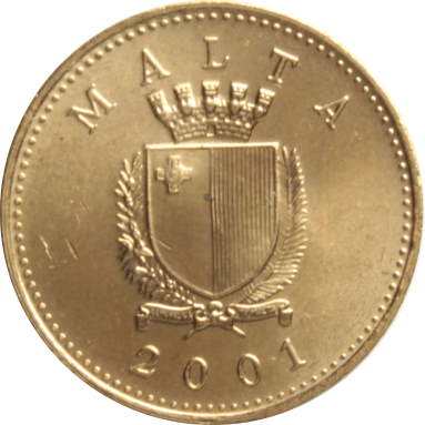 1 цент 2001 г.