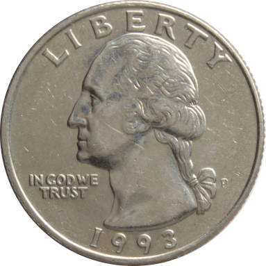 1/4 доллара 1993 г.