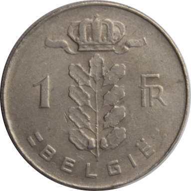 1 франк 1975 г. (Belgie)
