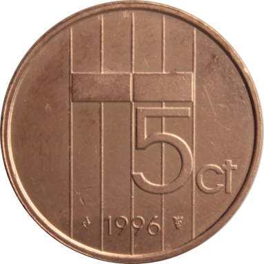 5 центов 1996 г.
