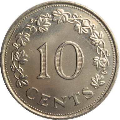 10 центов 1972 г.