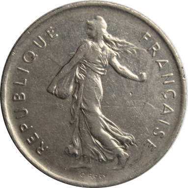 5 франков 1972 г.